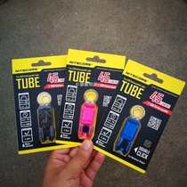 Portable mini keychain Small flashlight USB charging pocket led flashlight keychain lights men and women