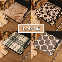 Four seasons universal seat cushion removable and washable chair cushion soft butt cushion dining chair cushion thick plush office sedentary non-slip