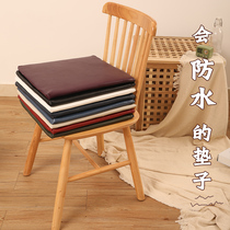 Four seasons universal square sponge leather seat cushion small cushion chair dining chair cushion office sedentary butt cushion custom