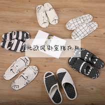 Deer deer seven good products cotton slippers for men and women home non-slip indoor dormitory couples home Korean version of the shoes