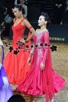 New Morden Dance Dress Performance National Standard Ballroom Dancing Competition Costume Adult Woman Big Swing Dress True Silk Satin