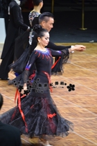 New Century Morden Dress Performance Dress Waltz Dance Dress Competition Clothing Performance Wear High-end Customised Large Pendulum Skirt Coattails