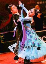 New Morden dance dress dress Skirt Large Swing Long Skirt Dress Performance Dance Dress Waltz Dance Dress National Mark Dance Dress