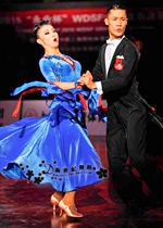 New Century Morden Dance Dress Ballroom Dancing Big Swing Tandem Dress New Waltz Tango National Mark Dance Competition