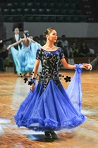 New Century Morden Dance Dress Ballroom Dancing Big Swing Tandem Dress New Waltz Tango National Mark Dance Competition
