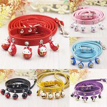 Dog rope dog chain dog traction rope cat dog bell dog cat supplies collar Teddy dog ​​chain small dog