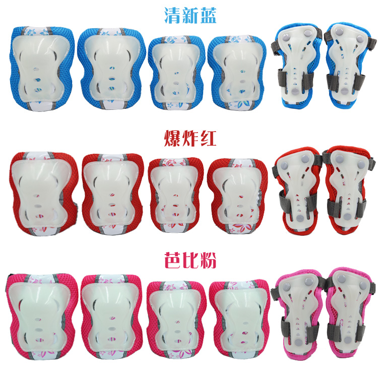 Thụy Sĩ M-CRO dày trẻ em điều chỉnh mũ bảo hiểm thiết bị bảo vệ 7 mảnh đặt giày trượt patin cưỡi ván trượt đầu gối khuỷu tay - Trượt băng / Trượt / Thể thao mạo hiểm bmw scooter