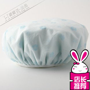 Adult bath cap thick absorbent double layer waterproof cap women dry hair hat baked oil bath kitchen anti-fume cleaning cap