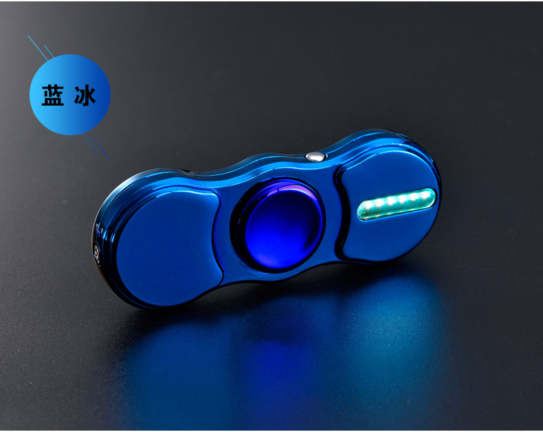 Fingertip gyro nhẹ hơn sạc cá tính đèn nhiều màu sắc xoay usb thuốc lá nhẹ hơn laser sáng tạo tùy chỉnh để gửi bạn trai