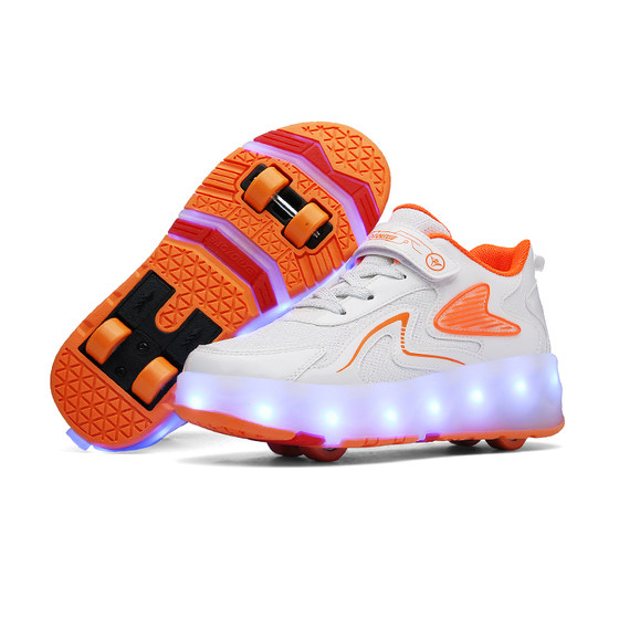 Heelys 신발 소년과 소녀를위한 정품 새 4 륜 어린이 멀티 컬러 여름 롤러 신발 휠 슈즈 학생 폭발 신발