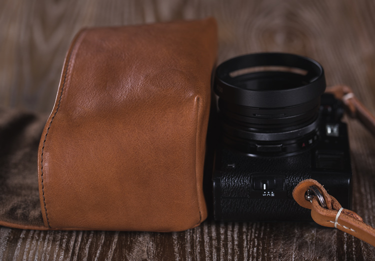 Zerc handmade tùy chỉnh da bê Fuji x100f túi máy ảnh fuji X100t bao da - Phụ kiện máy ảnh kỹ thuật số túi đựng chân máy ảnh