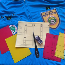 Shangjutang#Football referee red and yellow card referee props and equipment transparent record sticker card set