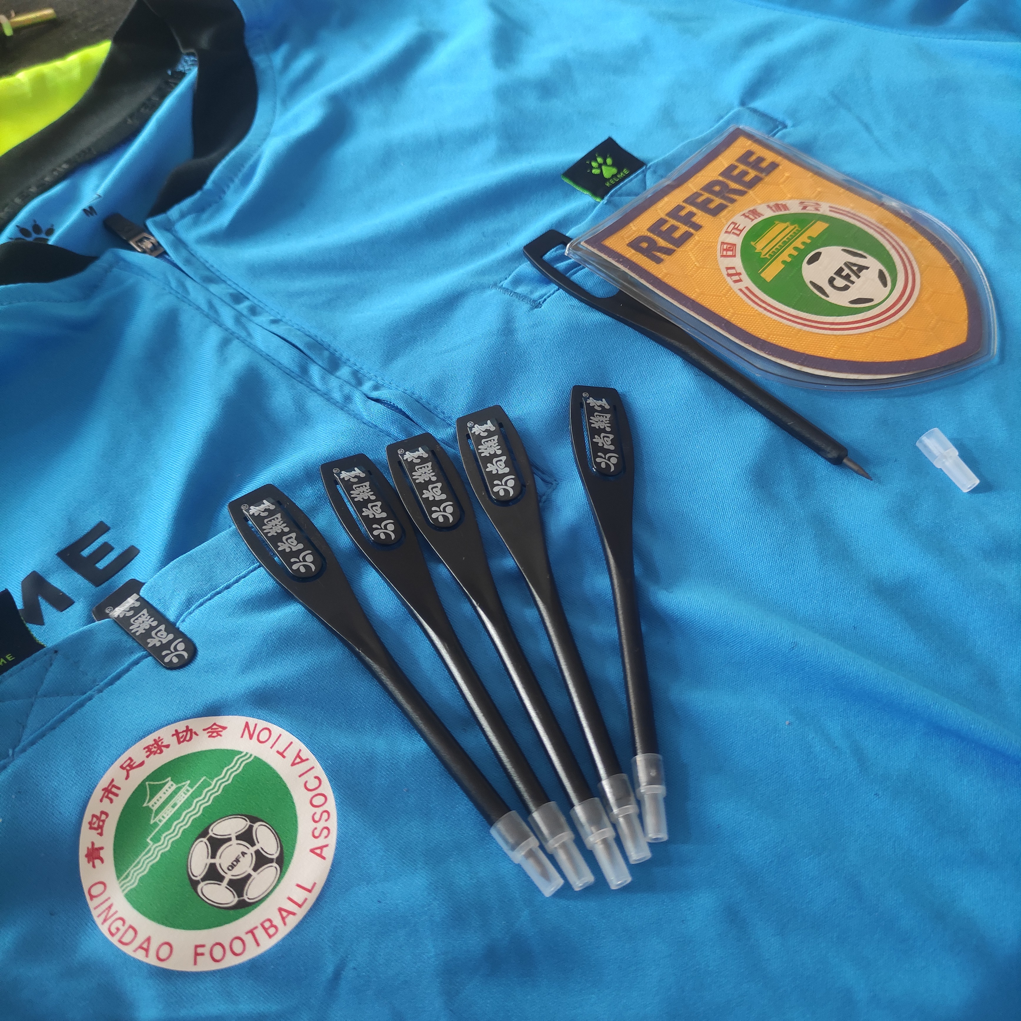 Shang Ju Tang # soccer referee equipped with referee referee props match record pen writing portable pencil