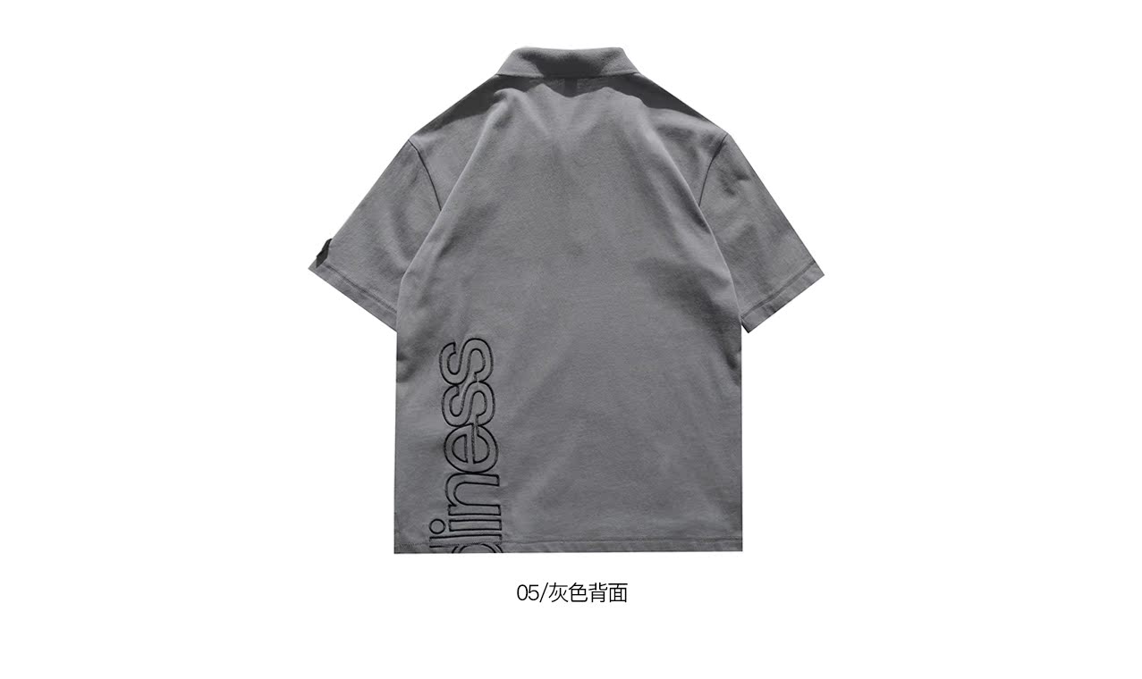 WINDERFLIES 2018 S / S Ukiyo-e in khâu thêu áo POLO tay áo ngắn / hồng áo có cổ