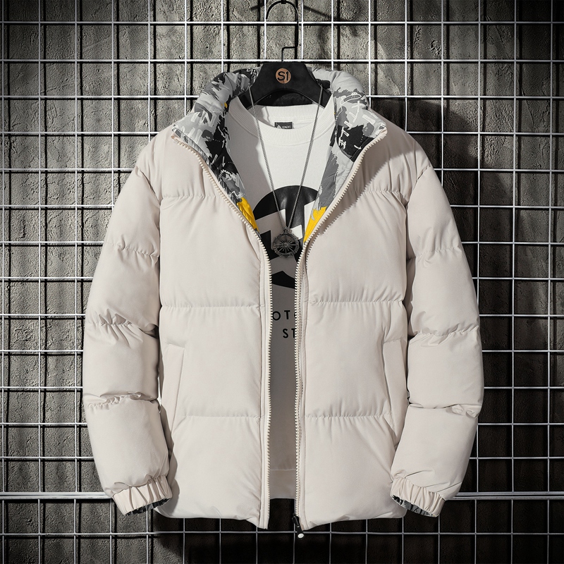 Plus Size Cotton-Padded Jacket for Men, Hooded Mid-Length Winter down Jacket for Big and Tall Men 150kg