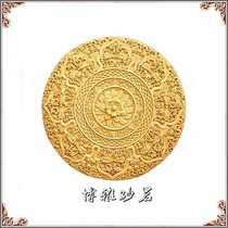 Sandstone sculpture relief Roman flower piece fiberglass imitation copper sculpture art sandstone pendant indoor and outdoor landscape sculpture