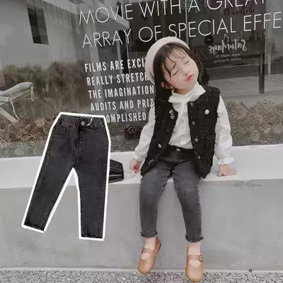 Girls ' autumn jeans little girl pencil pants 2019 spring and autumn children's children's cigarette tube pants female baby pants