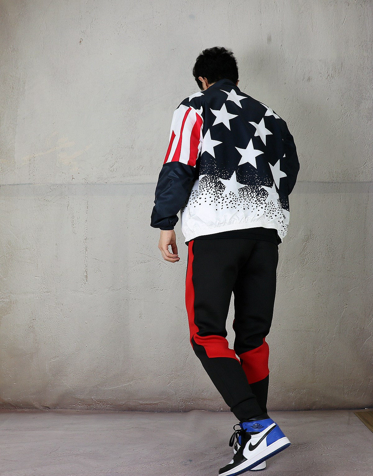 Mùa xuân và mùa thu Áo khoác thể thao mỏng Áo len giản dị Hoa Kỳ Retro American Dream Team Quần áo Áo cờ Mỹ - Áo khoác thể thao / áo khoác áo khoác the thao nam adidas