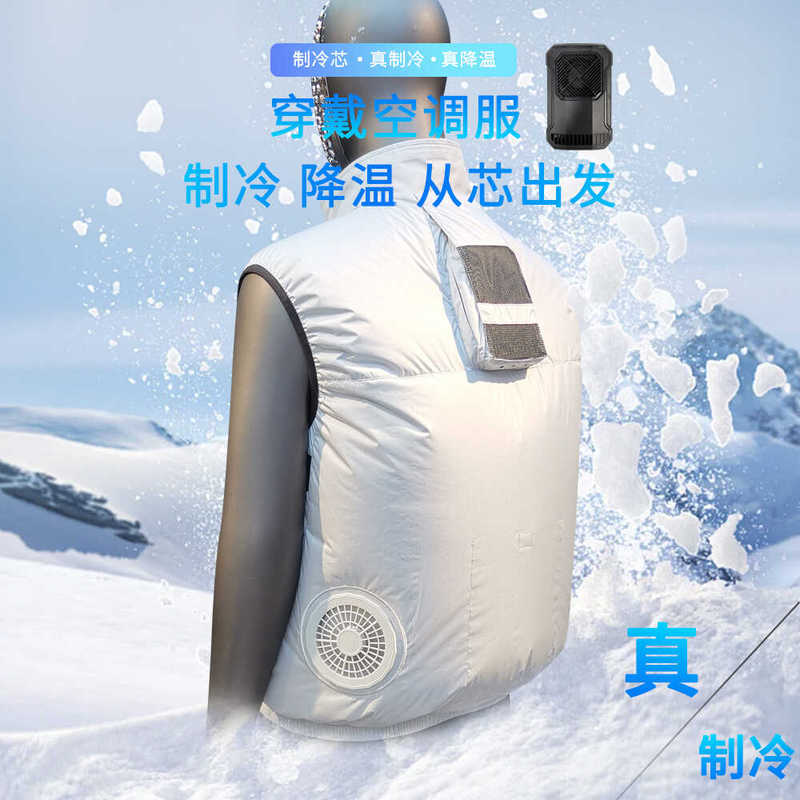 2024 Summer Semiconductor Inverter Air Conditioning Vest Cooling Vest 12V Fan Vest Fishing Vest New Jacket