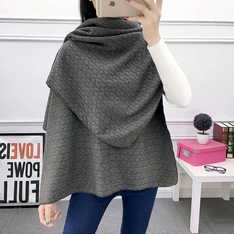 Mùa thu đông bất thường áo choàng khăn choàng không tay ngoài áo len thời trang hoang dã ngắn Áo khoác nữ Hàn Quốc áo khoác nữ mùa đông