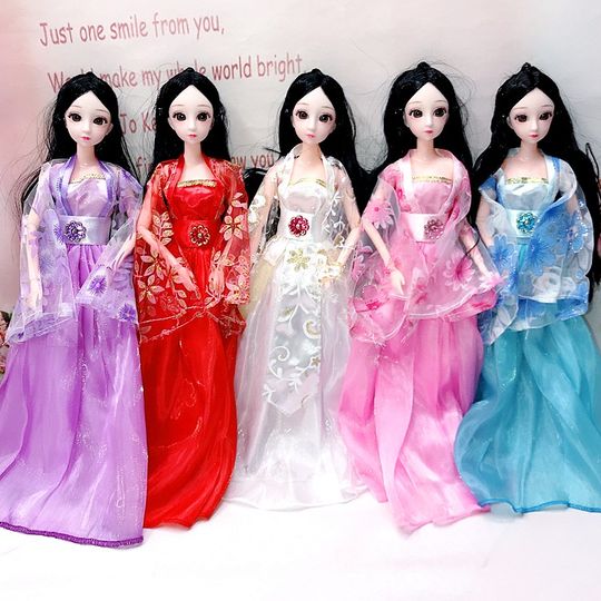 30cm Toy Doll Clothes Dress up Doll Toy Girl Princess Wedding Dress Ancient Costume Dress Fashion Short Skirt