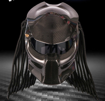 Personalized carbon fiber Predator Alien Predator with braids retro customized modified helmet