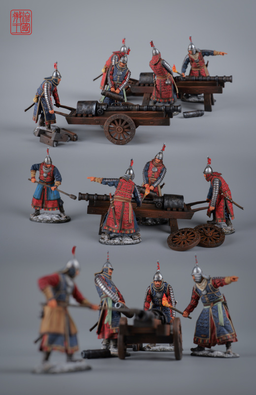 Mk Miniature Kingdom Original Work: the Battle of the Thousand-Li (1592) in the Joseon Dynasty - Jik12 Hundred-Child Firecracker Machine Gun Combination Gold Ornament Mk Miniature Kingdom Original Work: the Battle of the Thousand-Li (1592) in the Joseon Dynasty - Jik12 Hundred-Child Firecracker Machine Gun Combination Gold Ornament