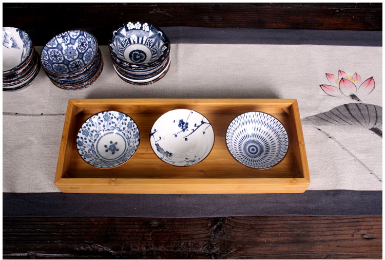 Xô gốm sứ màu xanh và trắng Jingdezhen Kungfu teacup Phong cách Nhật Bản tách trà Puer tách trà cá nhân - Trà sứ bộ pha trà