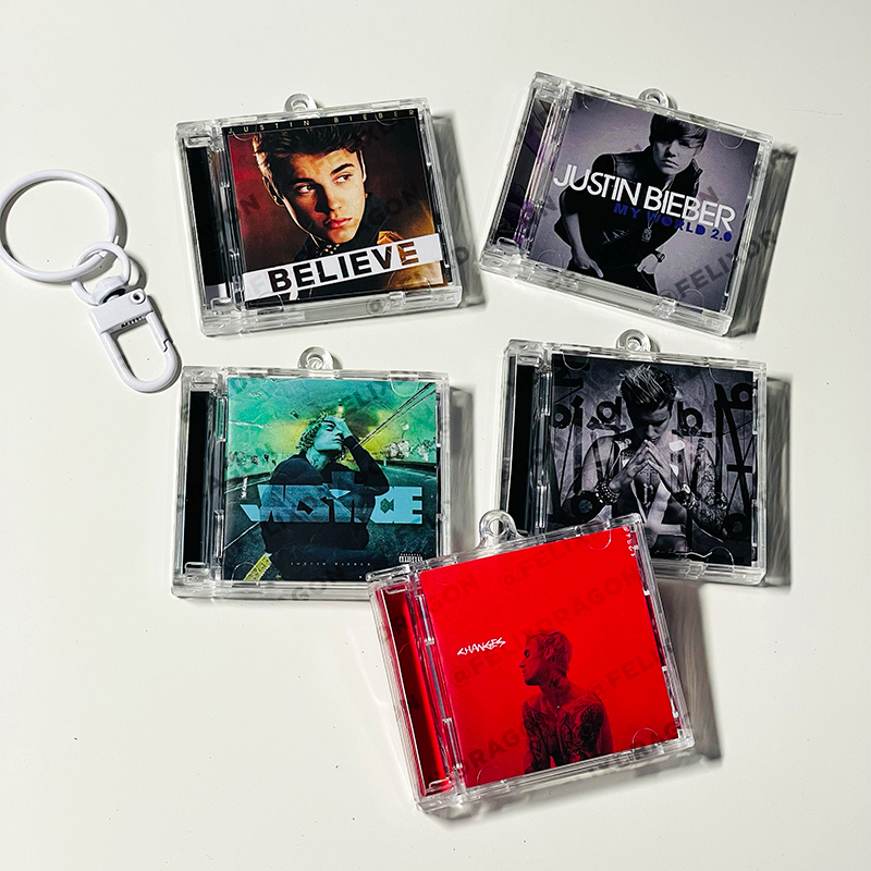 Justin Bieber Self-Made Merchandise Mini Album Record Pendant Nfc Bieber