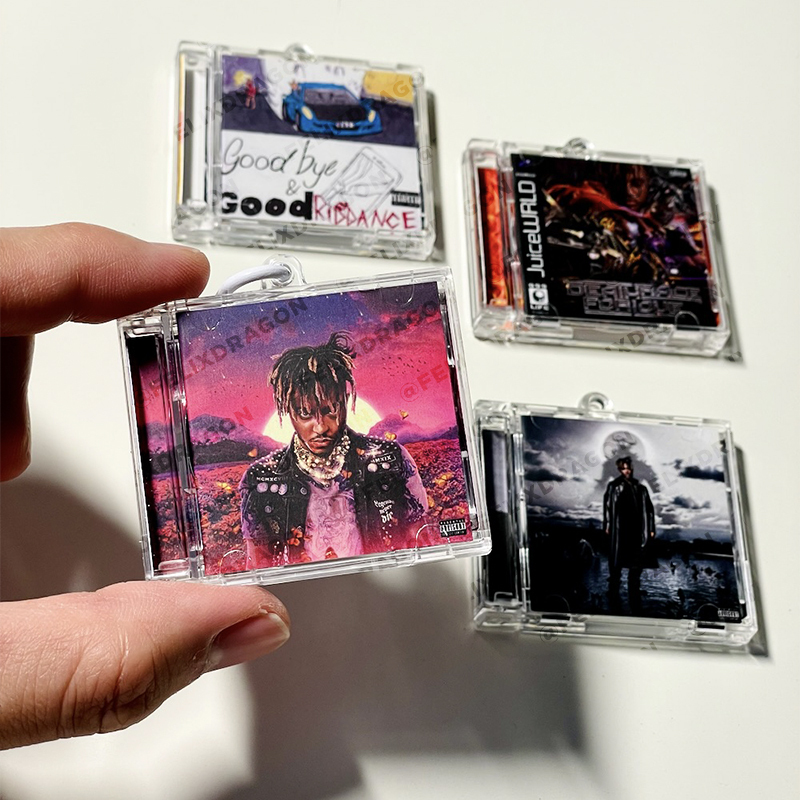 Juice Wrld Self-Made Merchandise Nfc Mini Album Record Pendant