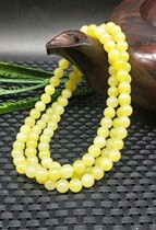 Xinjiang Black Mountain Huangkou Soft Jade Bracelet 6MM108