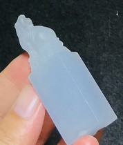 Xixia blue original stone animal button seal Specifications: 2 1-2 1-6 5CM