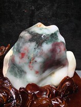 Guilin chicken blood jade Shanglang mine material Jiangshan Picturesque 22×12×21cm weight 14 2 pounds