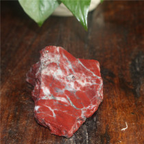 Guilin Longsheng chicken blood Jade original stone ornaments natural jade Blood Stone boutique 330 grams