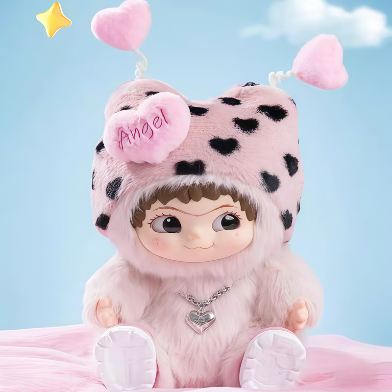 In-Stock Genuine Wakuku Angel Big Doll Furry Trendy Party Series Extra Large Plush Toy Chubby