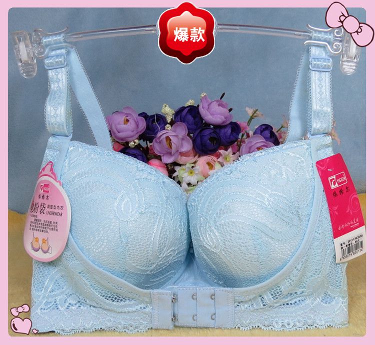 10 nhân dân tệ vận chuyển khóa trước ngực mềm hạt tinh dầu massage nâng ngực tập hợp áo ngực dày B cup 3 khóa điều chỉnh đồ lót áo bra tập gym