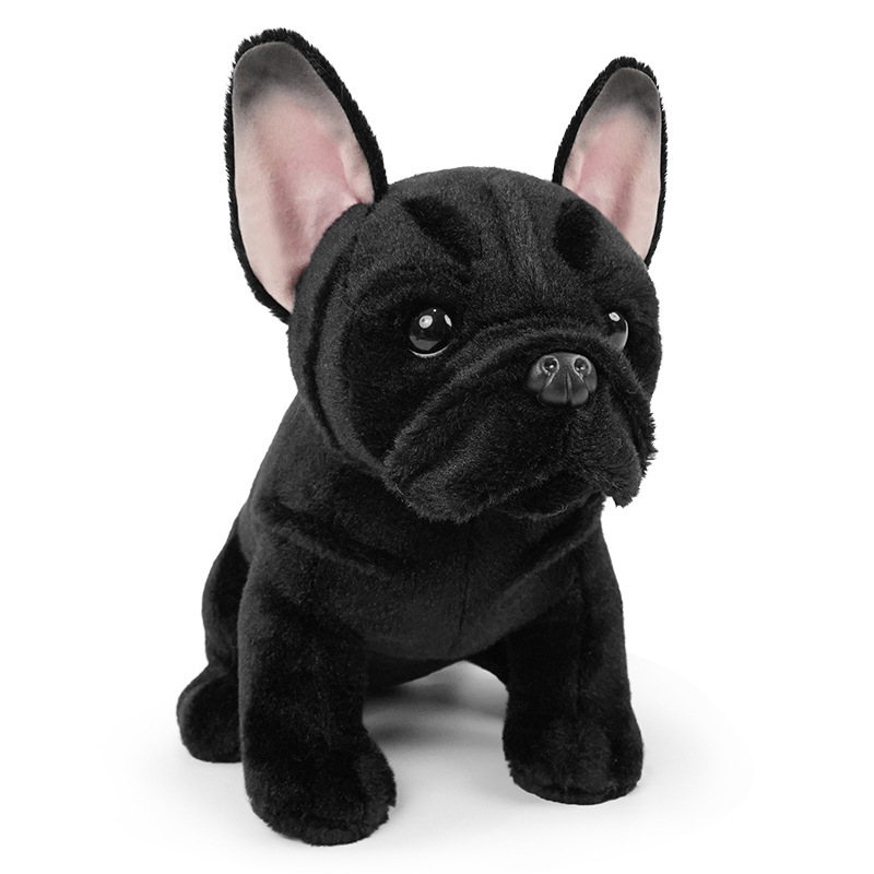 Cute Pet Bulldog Plush Toy, Realistic Dog Doll, Bulldog Rag Doll, Brown Pug Gift
