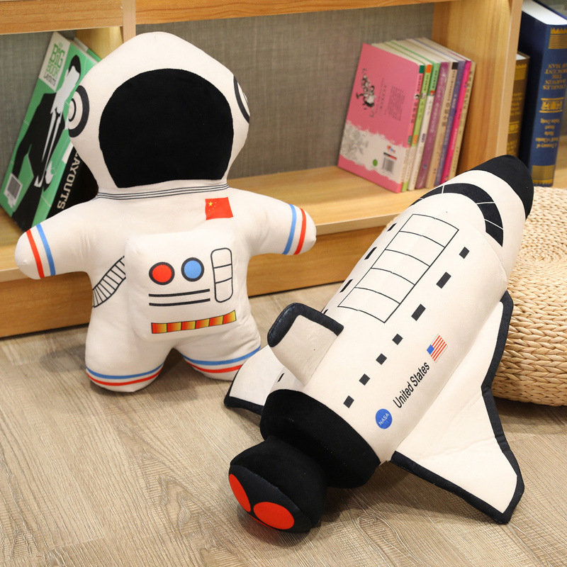 Creative Astronaut Pillow, Spaceman Rocket Plush Toy, Space Shuttle Doll, Birthday Gift Creative Astronaut Pillow, Spaceman Rocket Plush Toy, Space Shuttle Doll, Birthday Gift