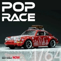 Новый продукт Spot 1/64POPRACE сплав -модель модель игрушки для игрушки Ornament Singer964 Рождество Limited