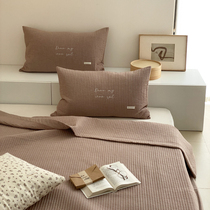 ins south korea high sense quilted bed cover three sets minima bifacial pure cotton clip cotton thickened sheet all season universal