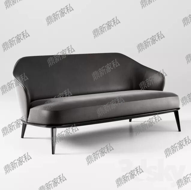 Nordic modern minimalist living room double sofa designer leisure chair sample house exhibition center reception negotiation single sofa chair