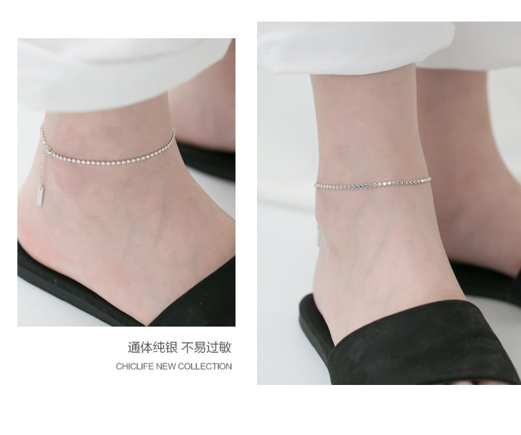 Bracelet de cheville Femme CHICLIFE en Argenterie - Ref 3104519 Image 13