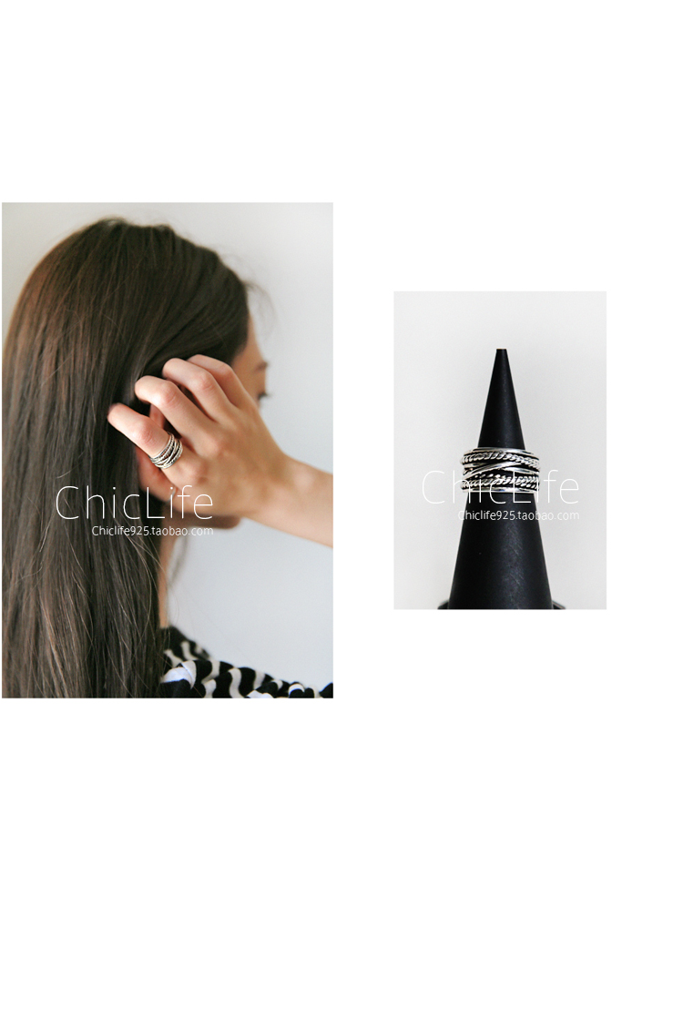Bague mixte CHICLIFE en Argenterie - Ref 3089557 Image 16
