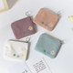 Korean cute solid color coin wallet mini small coin storage summer fresh girl heart small bag