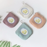 Милый маленький кошелек, портативная небольшая сумка, свежие монеты, система хранения, в корейском стиле, в цветочек