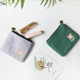 Korean style simple coin purse coin bag women students canvas cute key bag mini clutch small purse