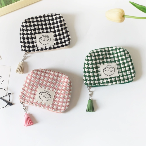 Зимний кошелек, маленькая портативная сумка через плечо, милая сумка-органайзер, в корейском стиле