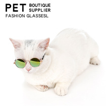 Pet Glasses Cat sunglasses to blame personality photo props windproof anti-UV teddy mini sunglasses
