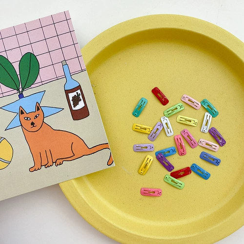 Маленькая квадратная заколка для волос, 2см