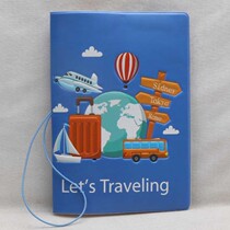 Japan cute girl style passport cover Couple travel document ticket storage bag ins cartoon passport holder card cover